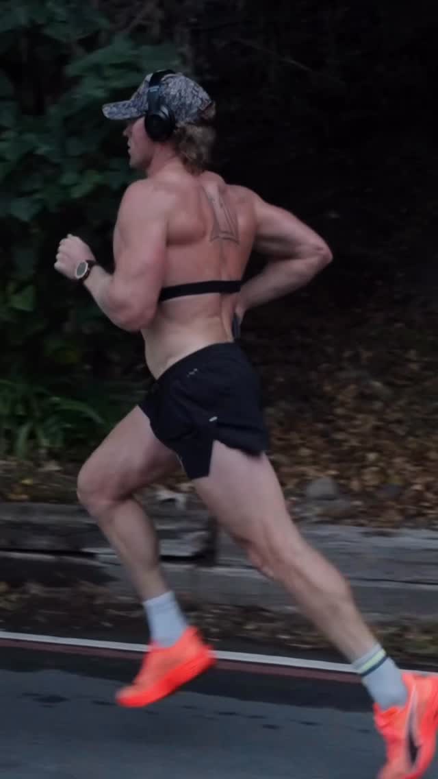 Instagram post by @huntthesheriff for Amazfit. Caption reads: Week one in the books 
#bicepswinraces....