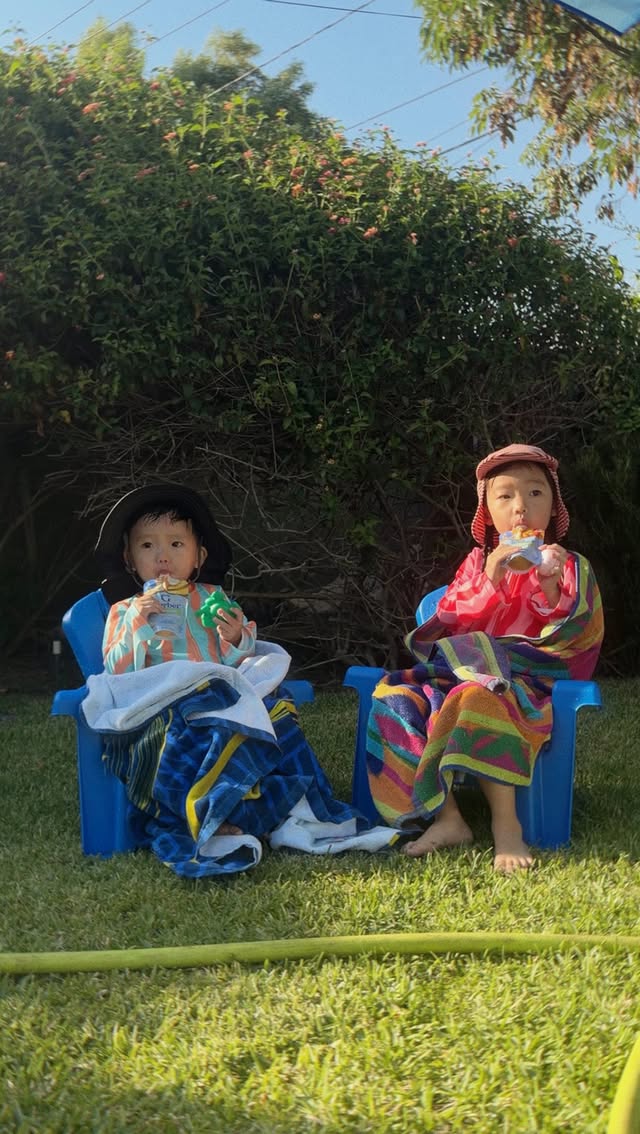 Instagram post by @esthersoyunpark for Gerber. Caption reads: #GerberPartner @Gerber’s organic pouches have....