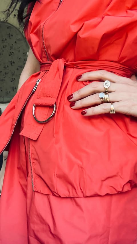 Instagram post by @sparkandpepper for essie. Caption reads: [...] dressed. I started with the nail color –....
