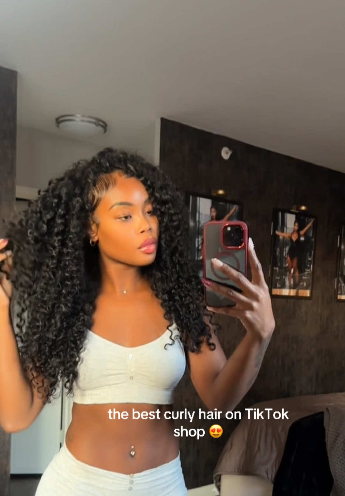 TikTok post by @thereallbratt._ for iseehair. Caption reads: the amount of compliments i get on my hair 🥹💕....