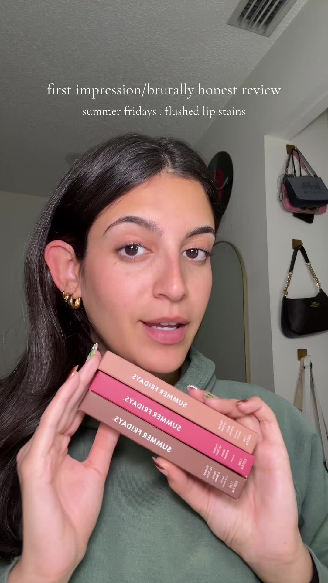 TikTok post by @eveagajann for Summer Fridays. Caption reads: [...] we need more neutral/cool shades!🤎 @Summer....