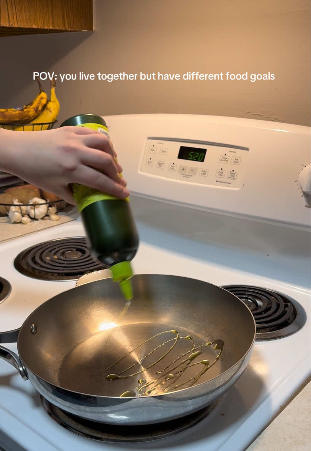 TikTok post by @gsantanaaa for Siete Foods. Caption reads: One household, two separate goals 👏🏻🍲 @Anti....