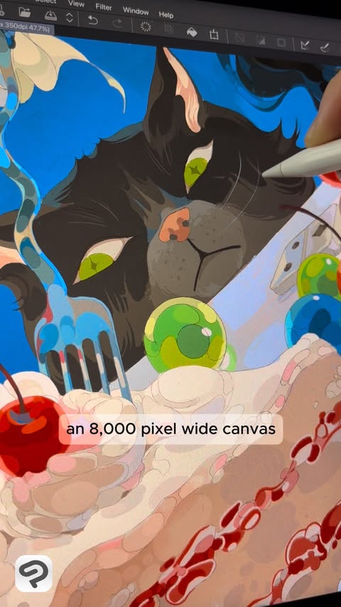 Instagram post by @jdebbiel for Clip Studio Paint. Caption reads: [...] illustration :-)

Once again, Clip Studio....