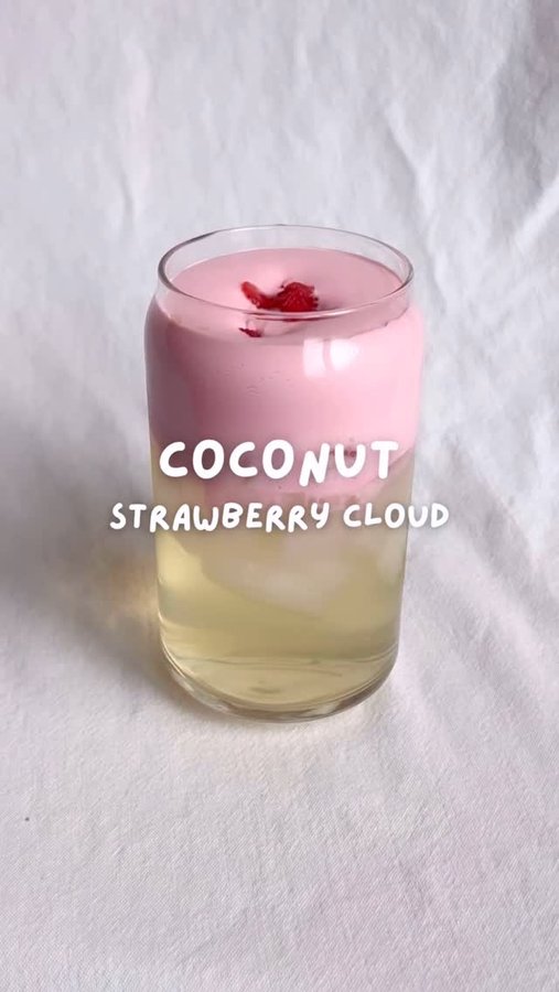 Instagram post by @ispillice for Maestri House. Caption reads: coconut strawberry cloud ʚ🍓ɞ

a strawberry....