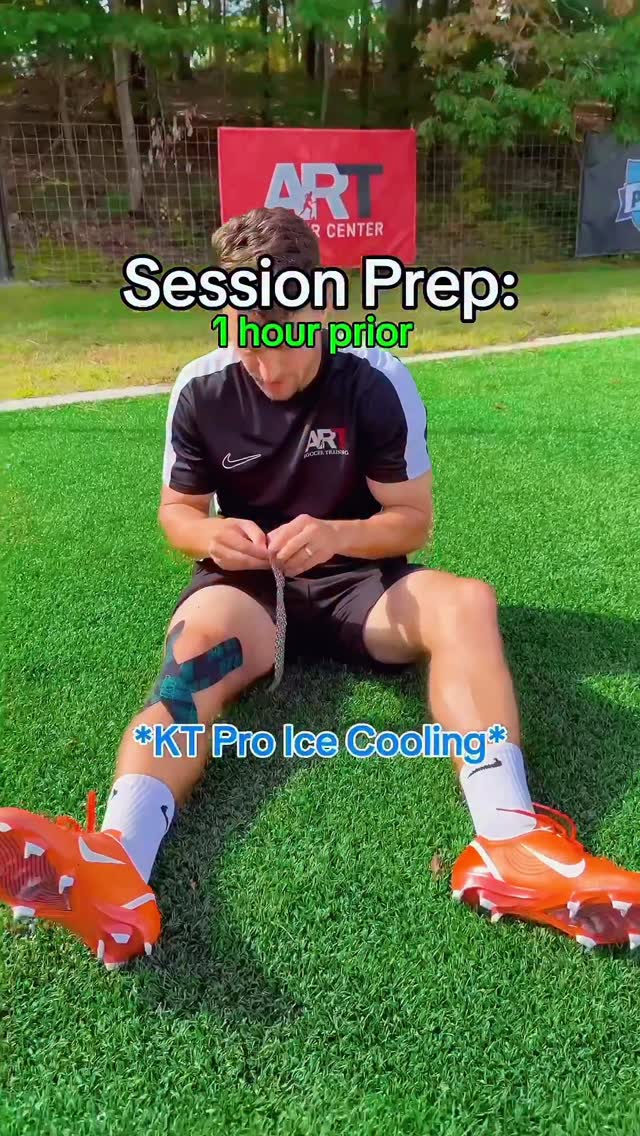 Instagram post by @alexramostraining for KT Tape. Caption reads: 2 Low Placement Finishes for strikers 🔑 @kttape....