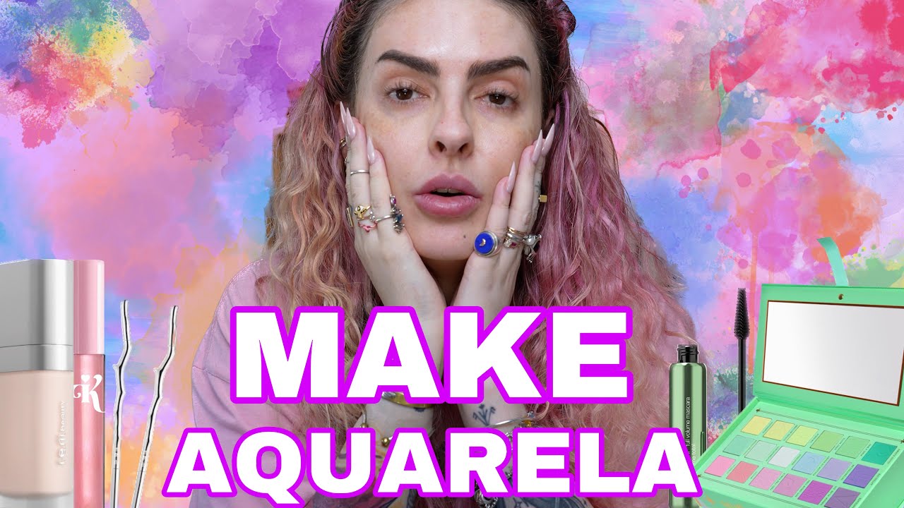 YouTube post by @karenbachini for REM Beauty. Caption reads: TESTANDO PRODUTOS QUE ESQUECI DE TESTAR EM 2023 -....