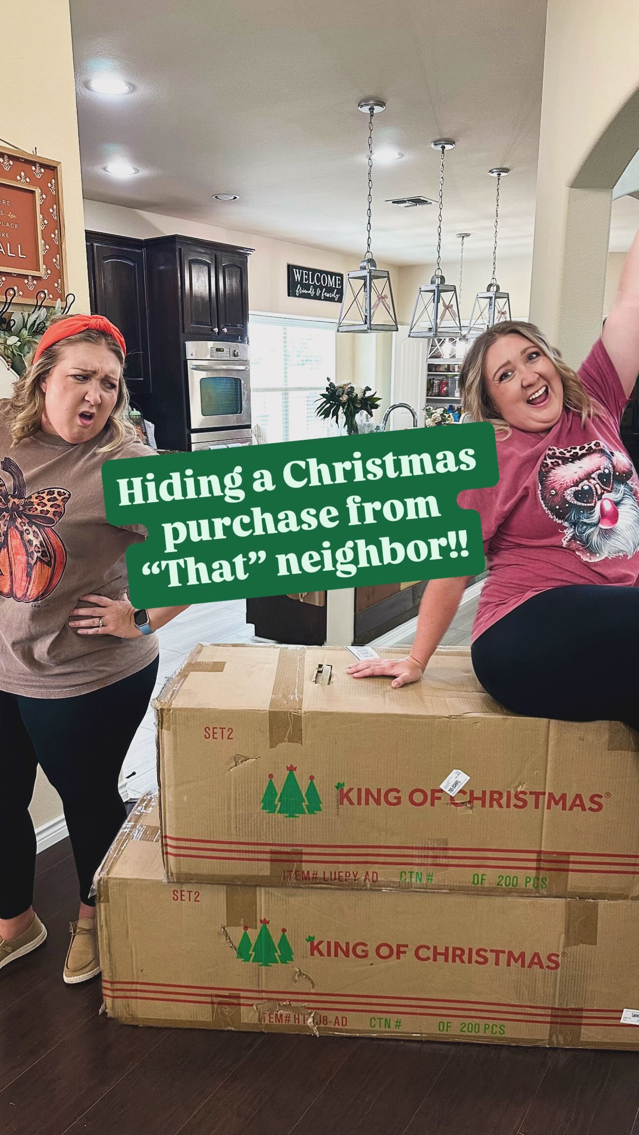 Instagram post by @agifthome for King of Christmas. Caption reads: I don’t think Palmer expected to be out....