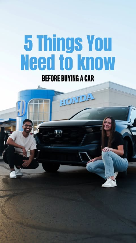 Instagram post by @halfpastchai for Honda. Caption reads: [...] NEED to know before buying a car! #AD @honda....