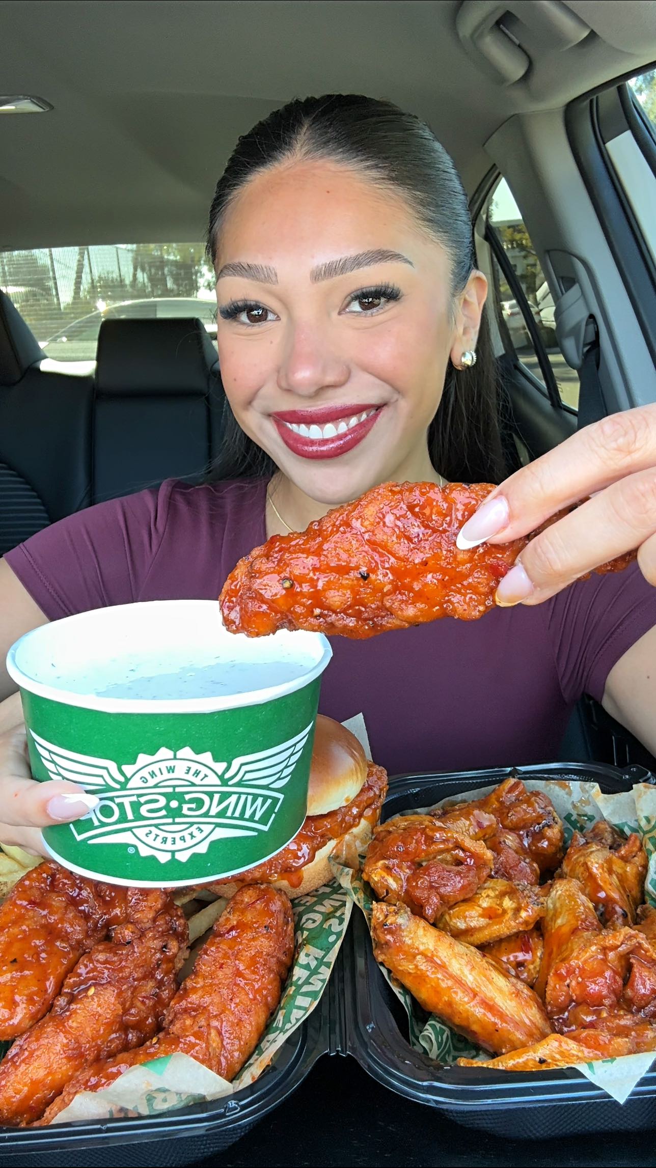 Instagram post by @keilapachecoeats for Wingstop. Caption reads: @wingstop New Haunted Habanero definitely brings....