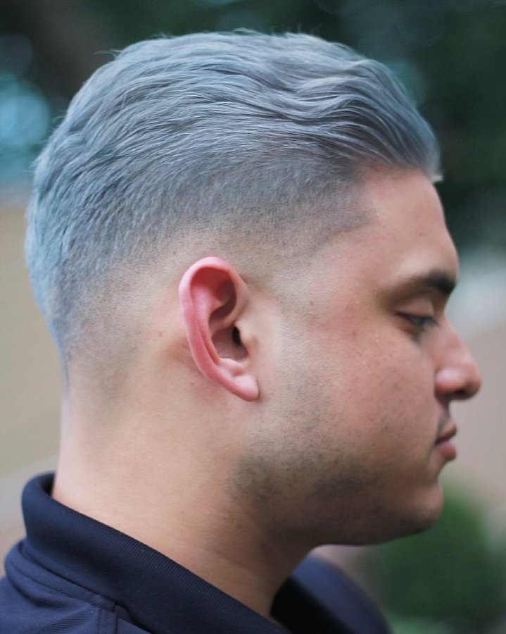 Instagram post by @dale_of_fade for Barbershopconnect. Caption reads: 💈 Collabo! Color by @annythepainter cut by me....