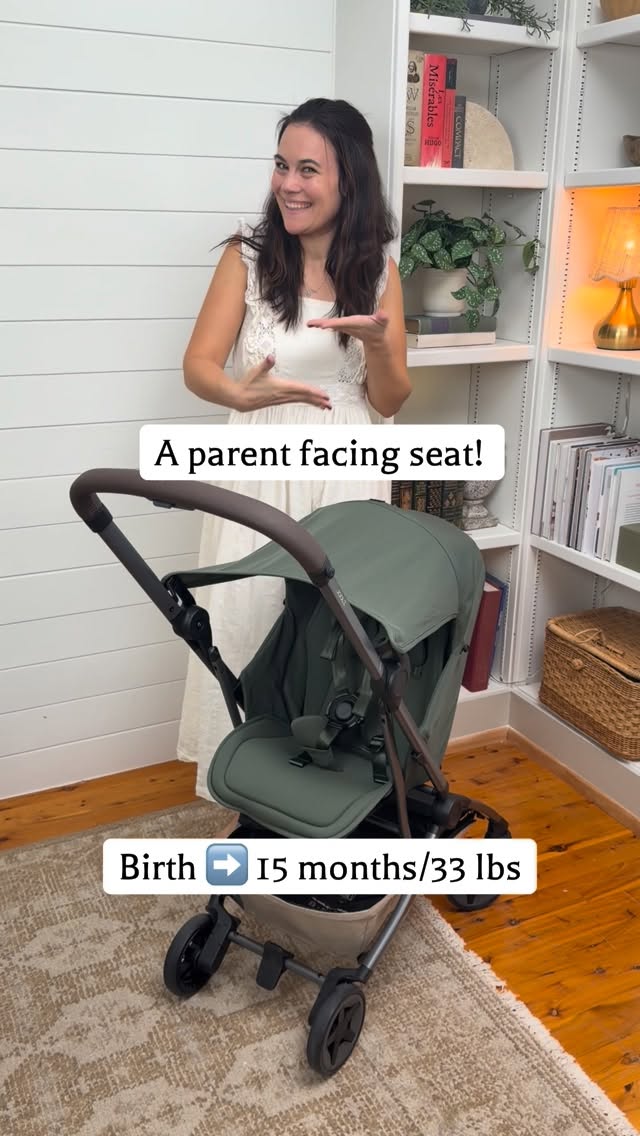 Instagram post by @the_stroller_mom for Joolz. Caption reads: We finally have a parent facing option in an....