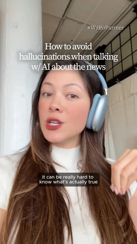 Instagram post by @askcatgpt for Washington Post. Caption reads: #WaPoPartner Benefits of @washingtonpost’s new AI....