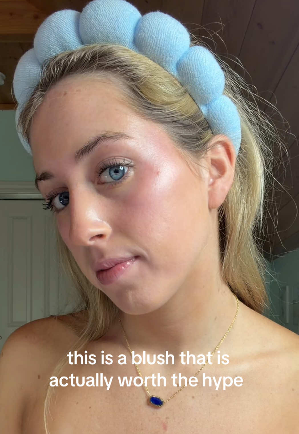 TikTok post by an influencer for Wonderskin Beauty. Caption reads: [...] stunning @Wonderskin @Wonderskin Beauty....