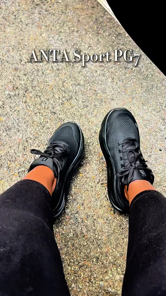 Instagram post by @officiall.cyy for ANTA. Caption reads: [...] fitness journey a more peaceful ride.....