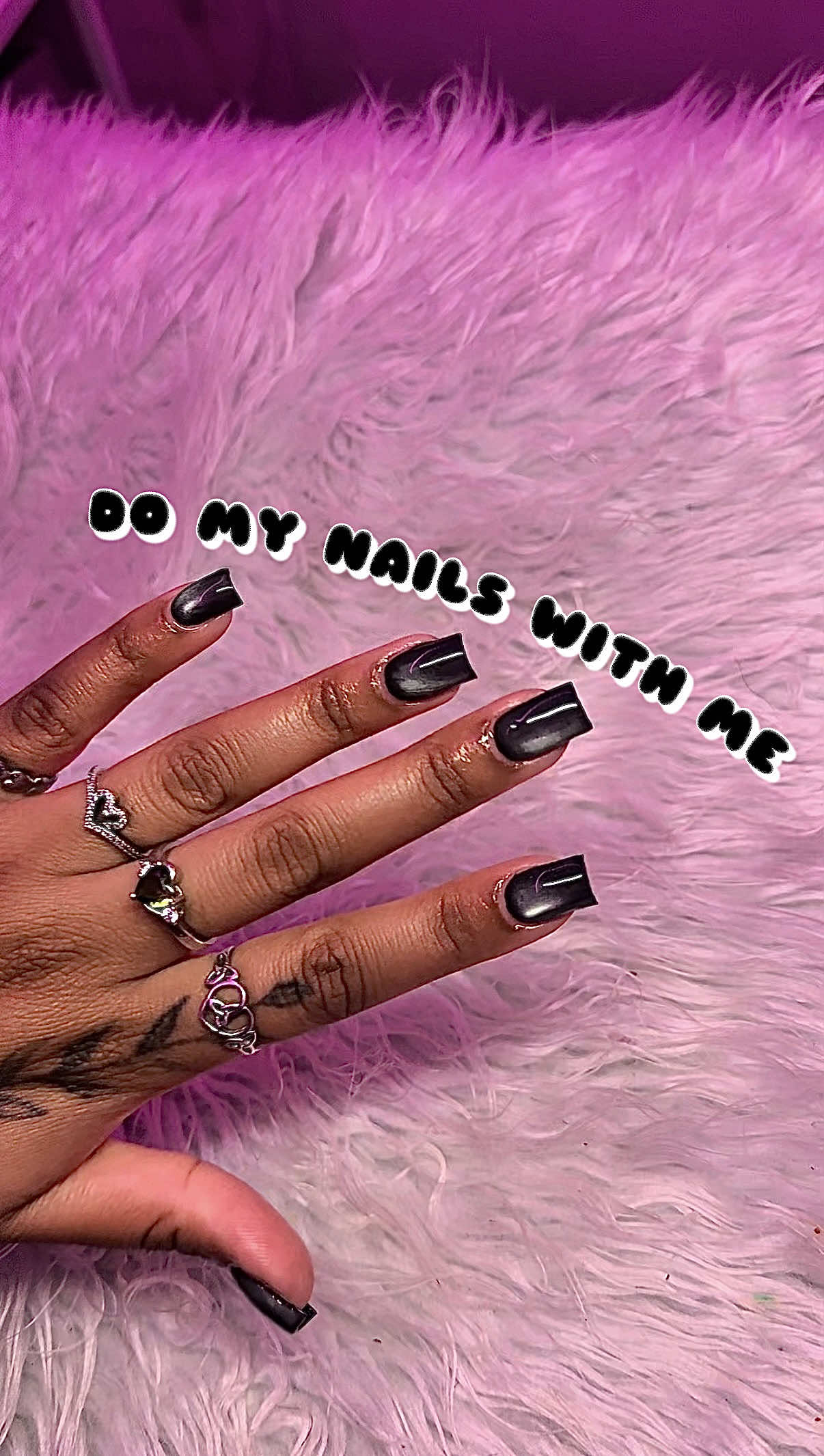 TikTok post by @miaa.naileditt for Bornpretty. Caption reads: Black cat eye on gel x tips 😍🕷️ • “White Cat....