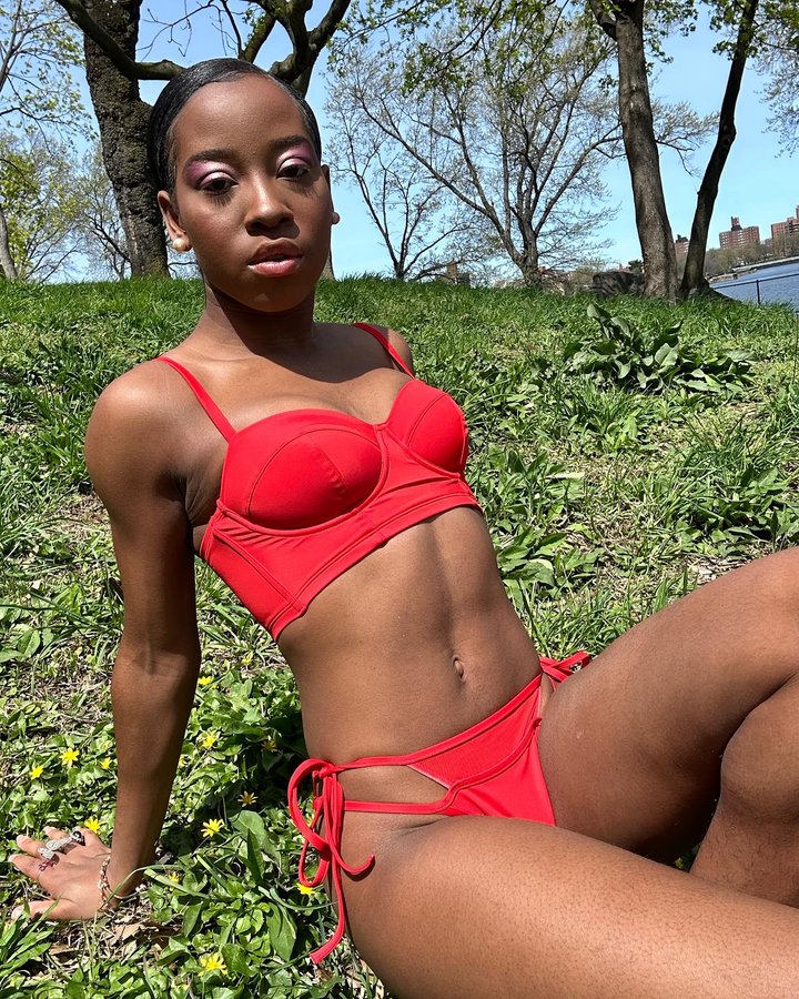 Instagram post by @mallyraps for Parade. Caption reads: ❤️I love @parade ‘s new swimwear collection❤️ This....
