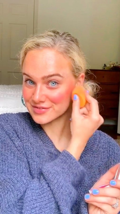 Instagram post by @indiabatson for Freeman Beauty. Caption reads: Self care is severely underrated in my opinion!....