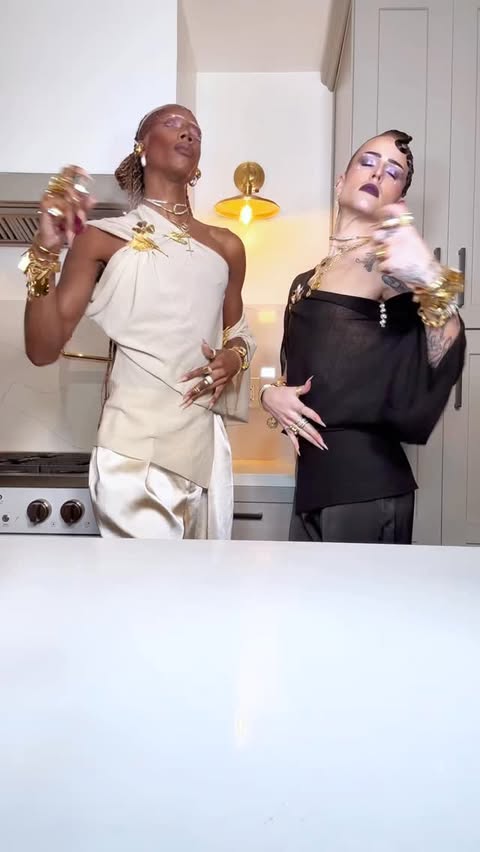 Instagram post by @thegoddessboys for Mugler. Caption reads: [...] Creamy Vanilla Citrus Floral Lactonic Mugler....