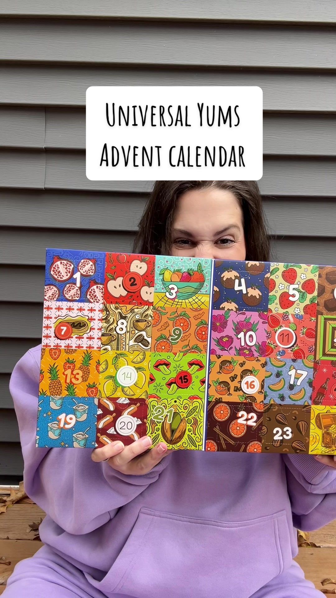 TikTok post by @honestlybridget for Universal Yums. Caption reads: It’s advent calendar timeeeeeee 😍 Reminder you....