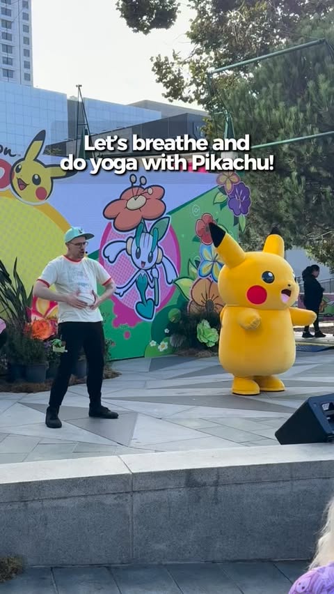 Instagram post by @curlyswirlymaria for Pokémon. Caption reads: [...] my most favorite things we got to do at....
