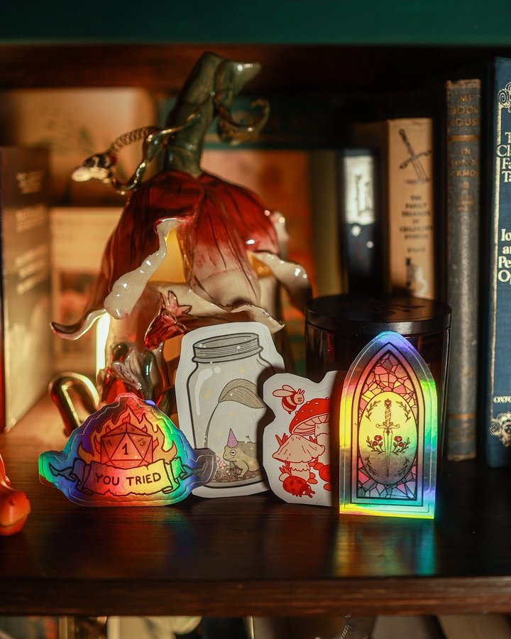 Instagram post by @dressmeupscotty for Redbubble. Caption reads: .