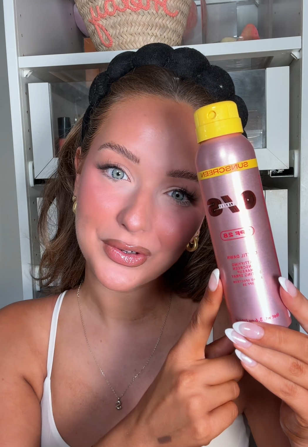 TikTok post by @shelbyannbell for ONE SIZE BEAUTY. Caption reads: @ONE SIZE BEAUTY knew what the full glam girlies....
