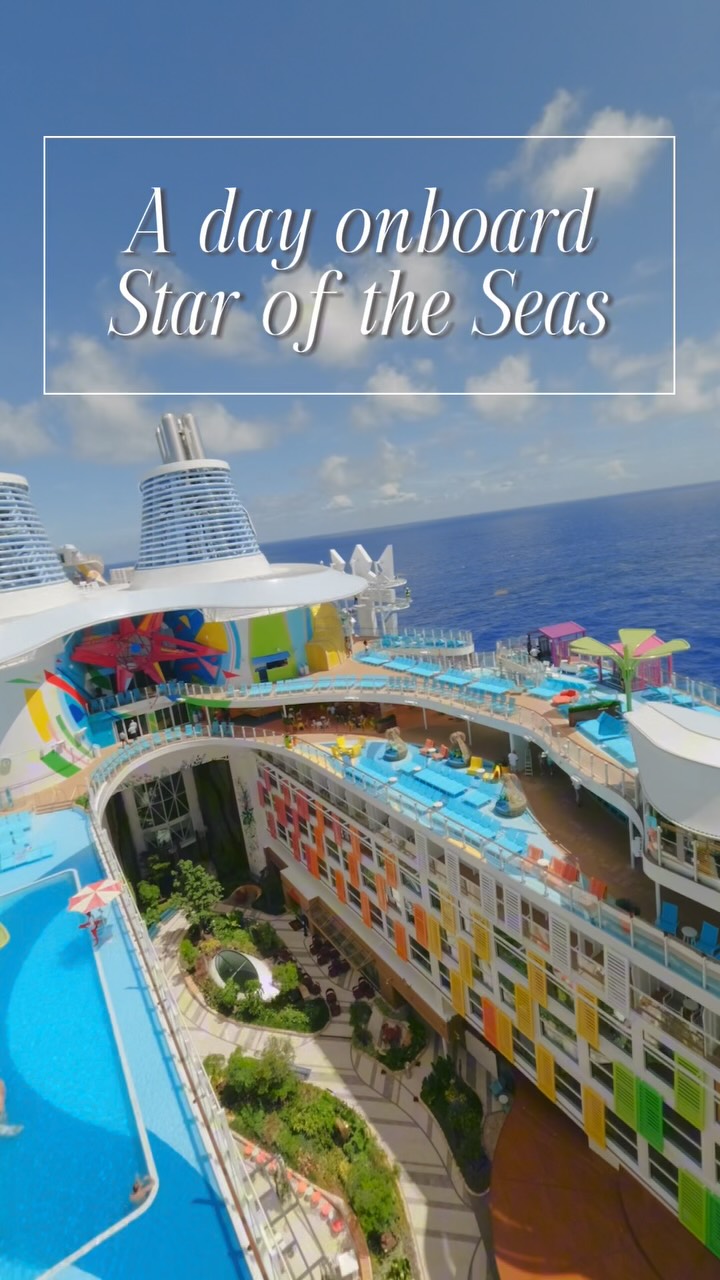 Instagram post by @ariella_marie for Royal Caribbean. Caption reads: Save this for your next family vacation! 🤩 I’m so....