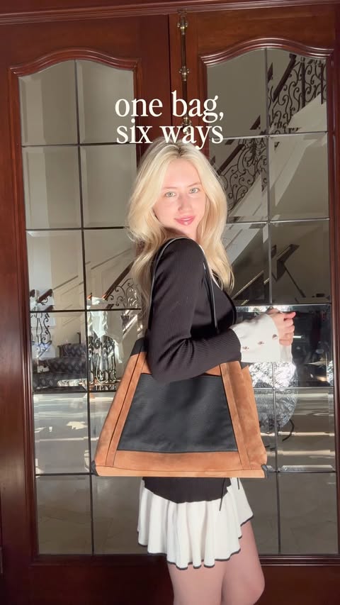 Instagram post by @ellashcraft for Fabrique. Caption reads: [...] Large in Full-Grain Leather and Suede....