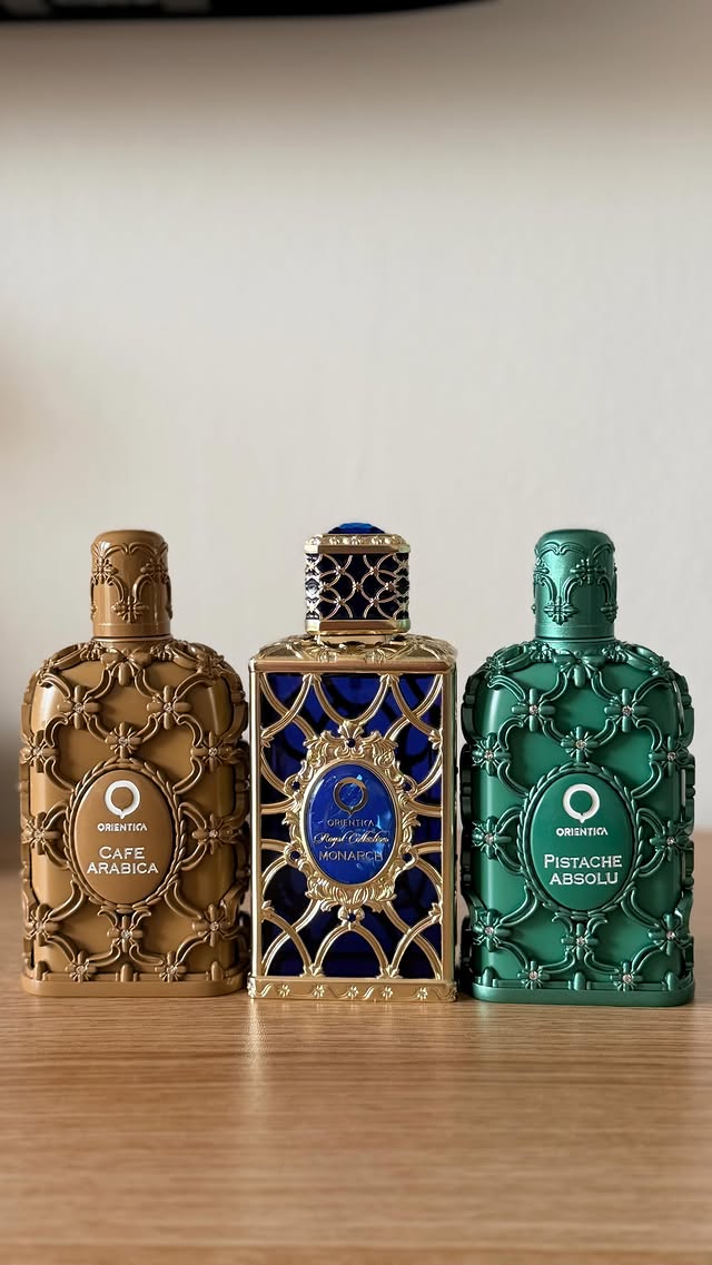 Instagram post by @lifestyleofhaya for Orientica Perfumes. Caption reads: Orientica perfumes that actually feel luxurious....