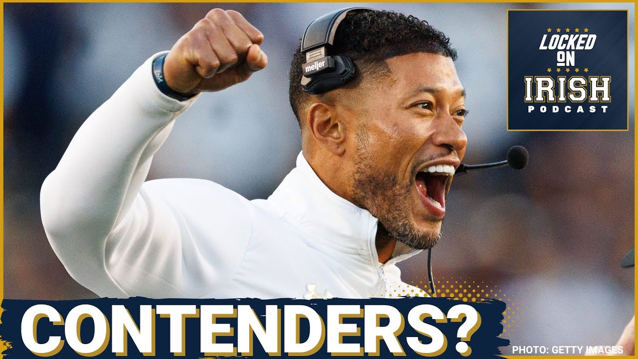 YouTube post by @LockedOnIrish for FanDuel. Caption reads: Notre Dame Must Do THIS In Order To Beat Pitt &....