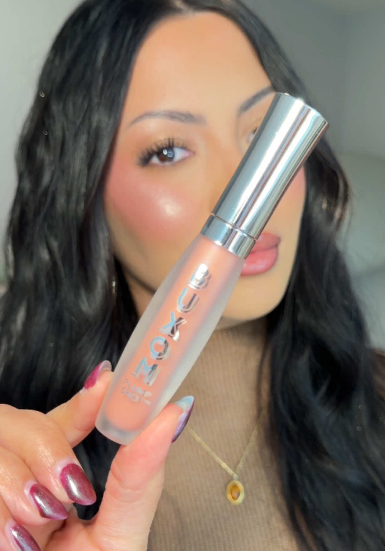 TikTok post by @glambervcruz for BUXOM Cosmetics. Caption reads: [...] absolute favorite lip products from....