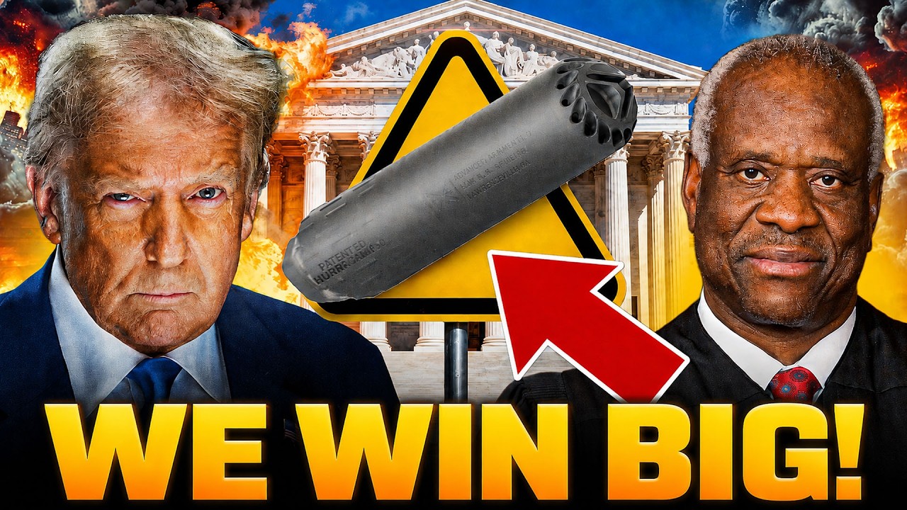 YouTube post by @ArmedScholar for AvantLink. Caption reads: Huge Ruling Now In Effect After Finding NFA....