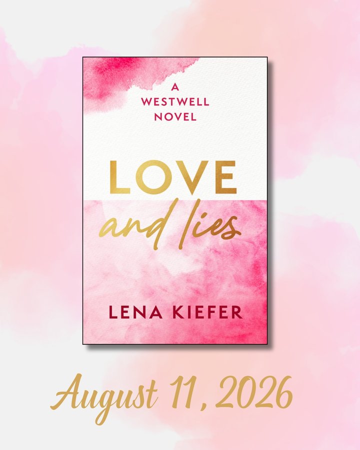 Instagram post by @kieferlena for Atria Books. Caption reads: COVER REVEAL! We’re so excited to introduce LOVE &....