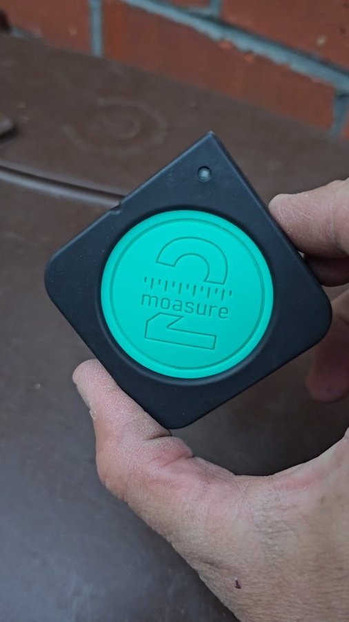 Instagram post by @rks_landscapes for Moasure. Caption reads: Measuring made easy with the Moasure 2 Pro

Click....