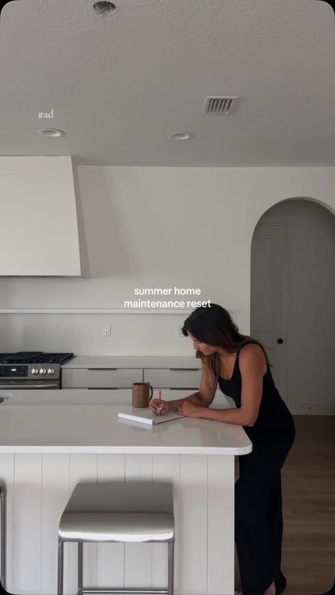 Instagram post by @alainakathleenhome for SoFabMedia. Caption reads: Homeowner reminder: don’t forget your air filter.....
