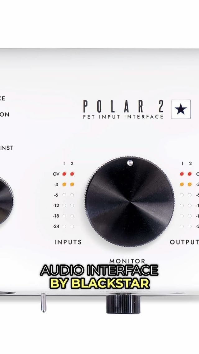 Instagram post by @producelikeapro for Blackstar Amps. Caption reads: @blackstaramps NEW Polar 2 and Polar 4 Interfaces!....