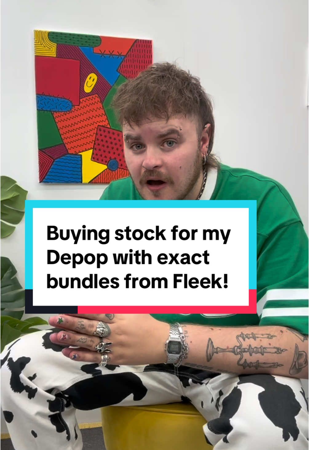 TikTok post by @jackdaintyvintage for Join Fleek. Caption reads: Buying exact match bundles on @Fleek - use my code....