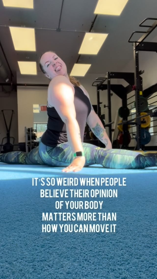 Instagram post by @allisonhanksfitness for Constantly Varied Gear. Caption reads: People constantly tell me I’m unhealthy, I’m not....