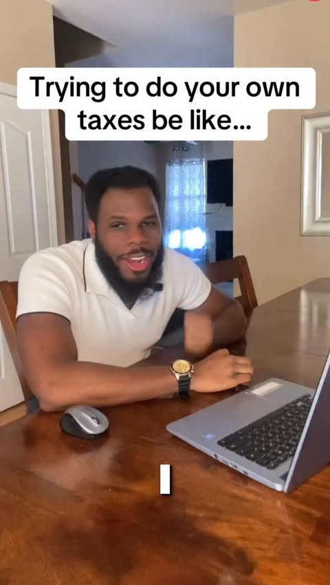 Instagram post by @kingkennedyhart for H&R Block. Caption reads: [...] to someone struggling with taxes 😂💯....