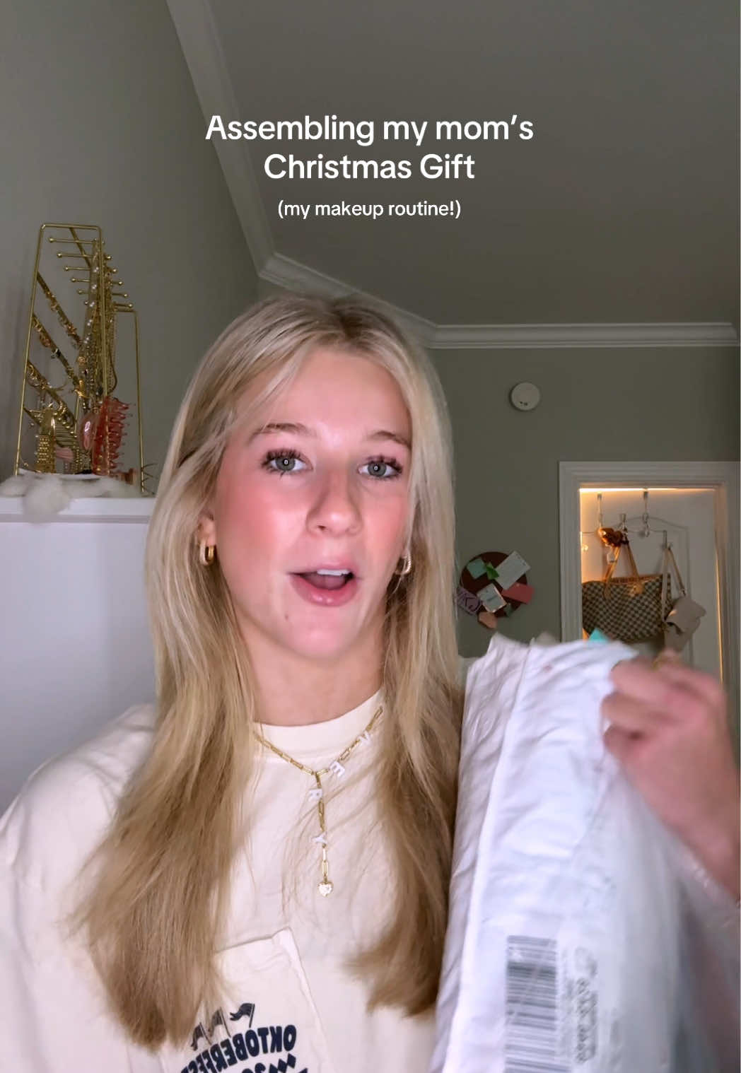 TikTok post by @avegemp for DIBS Beauty. Caption reads: This was so fun!! So excited for her reaction....