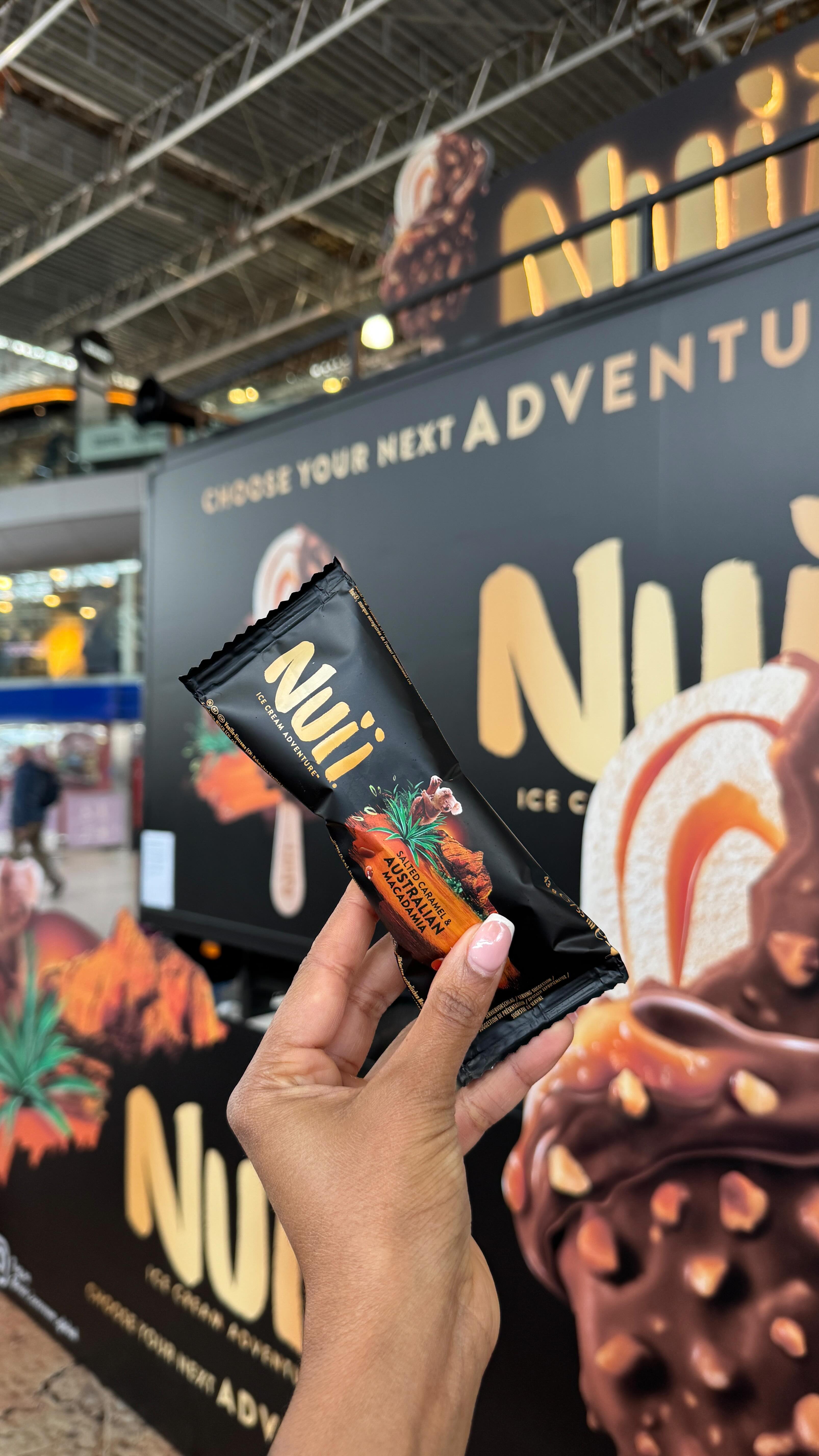 Instagram post by @wearethefoodwhores for Nuii Icecream. Caption reads: [...] 📍27 June: Birmingham Bullring AD....