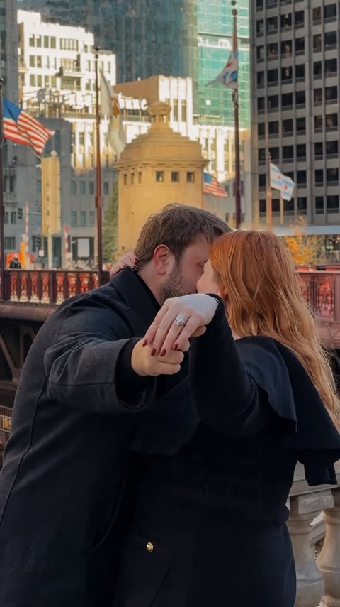 Instagram post by @thechristinebuzan for ELOQUII. Caption reads: POSES TO SHOW OFF THE RING 💍 Newly engaged? Here....