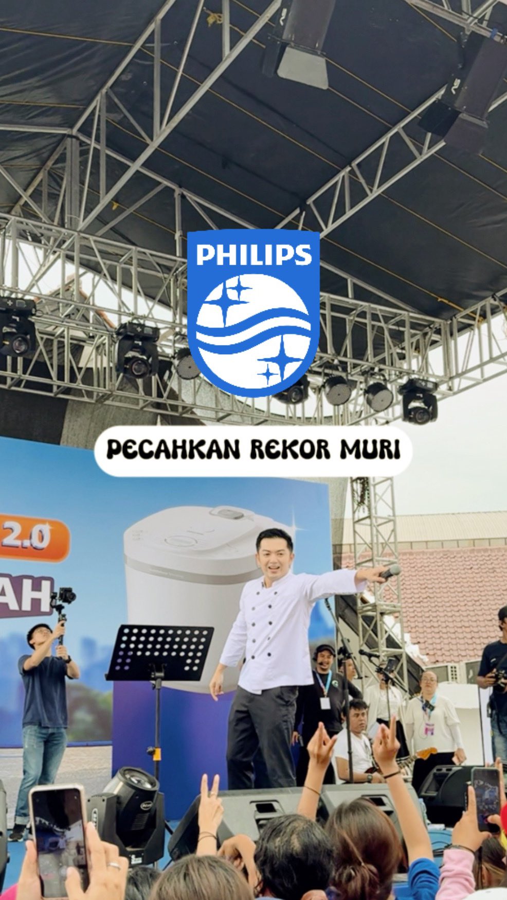 Instagram post by @lia.oktafianti for Philips Home Living SA. Caption reads: PHILIPS sudah buktiin jadi satu-satunya Rice....