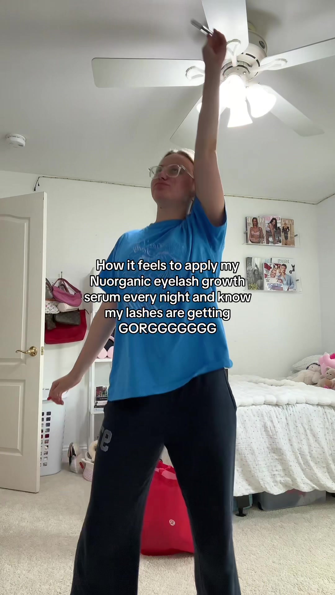 TikTok post by @pipercrawford6 for Nuorganic. Caption reads: lol I have actually been staying consistent just....