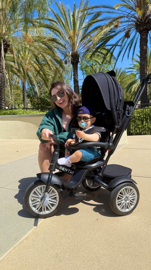 Instagram post by @nicole.may.p for Bentley Trike. Caption reads: The @bentleytrike is the perfect addition to our....