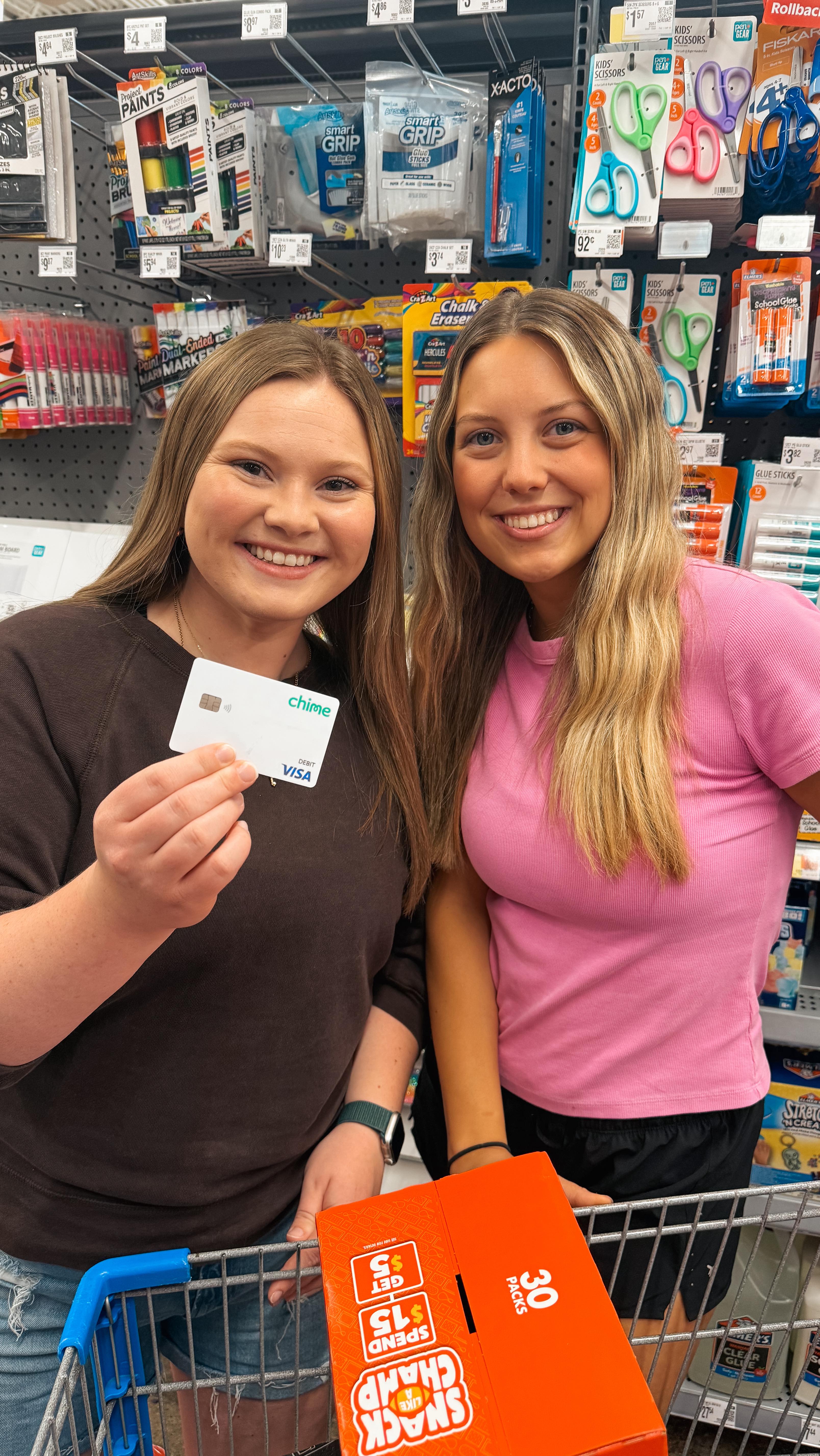 Instagram post by @leximaedennis for Chime. Caption reads: Back to school has kicked off and in full swing!....