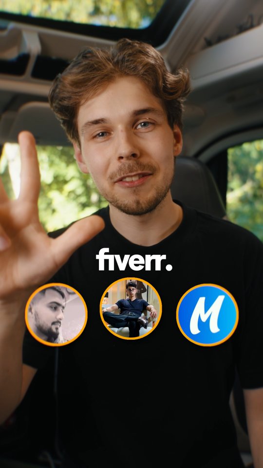 Instagram post by @antonmehto for Fiverr. Caption reads: I hired 3 editors on @fiverr to edit the same....