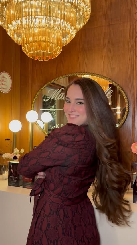 Instagram post by @alexandrarriaga for Kristin Ess Hair. Caption reads: [...] my favorite colorless gloss by....