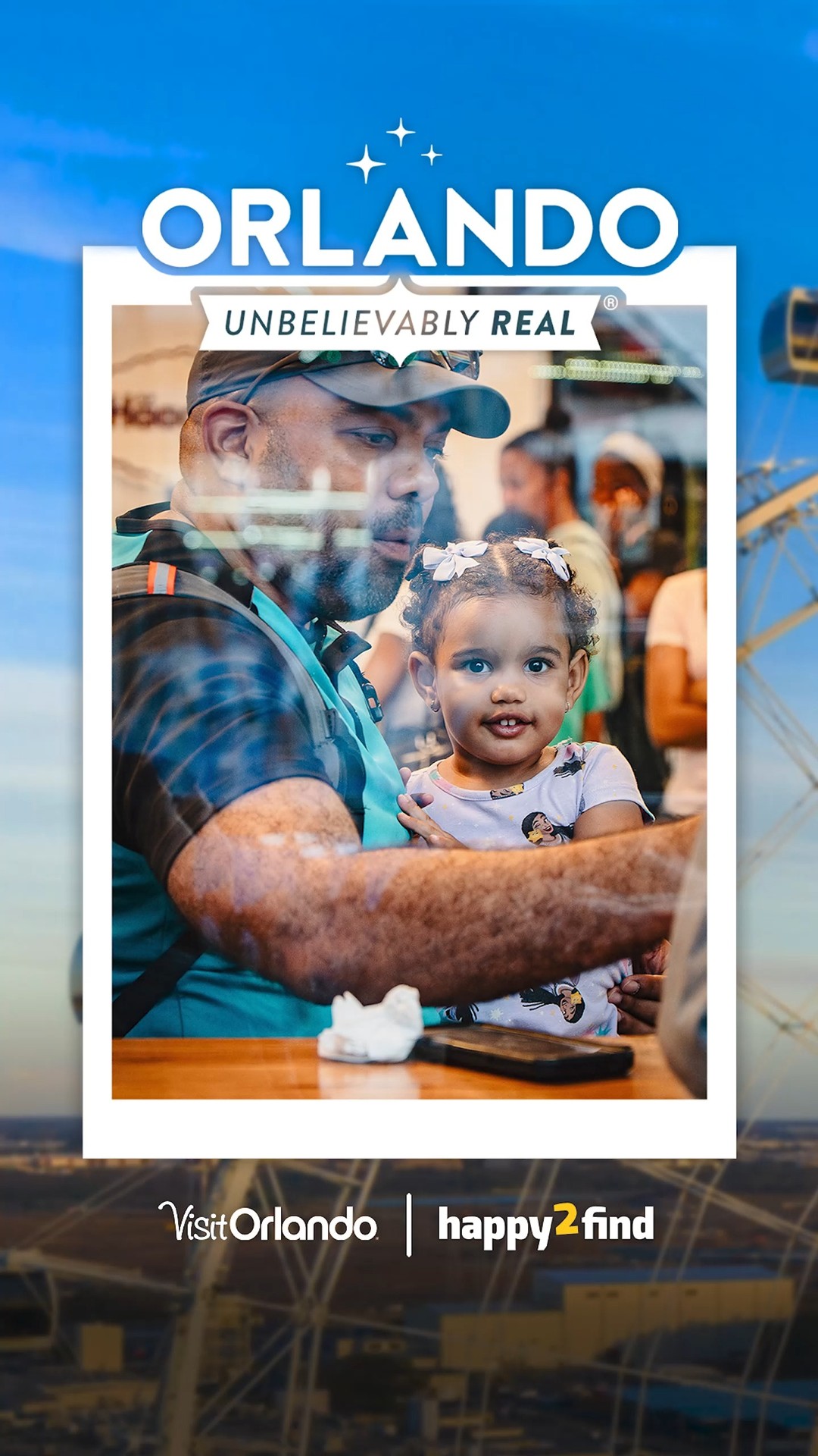 Instagram post by @happy2find for Visit Orlando. Caption reads: One of the sweetest surprises on an Orlando....