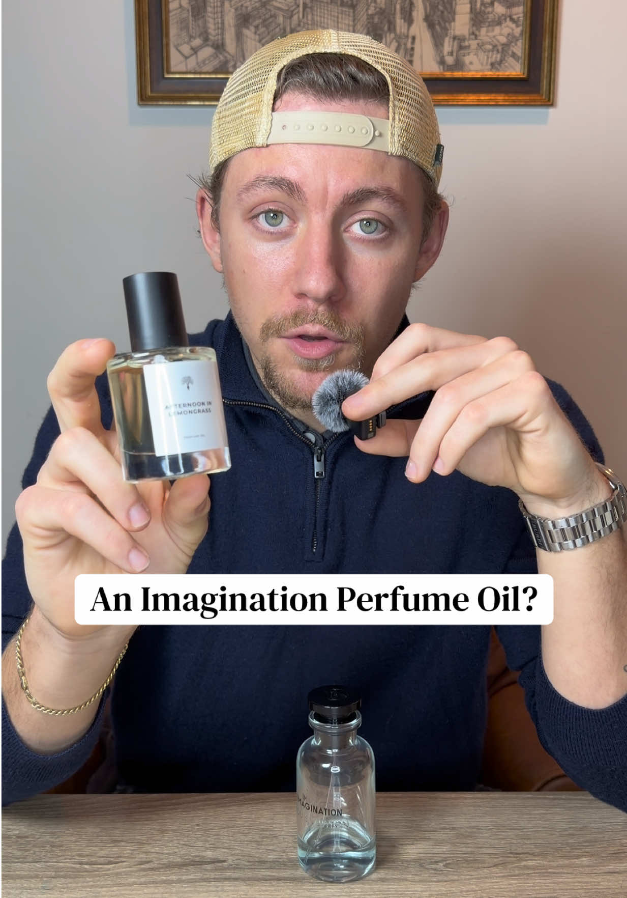 TikTok post by @scentbyjohnny for Eternal Perfume Oils. Caption reads: @Eternal Perfume Oils Imagination clone perfume....